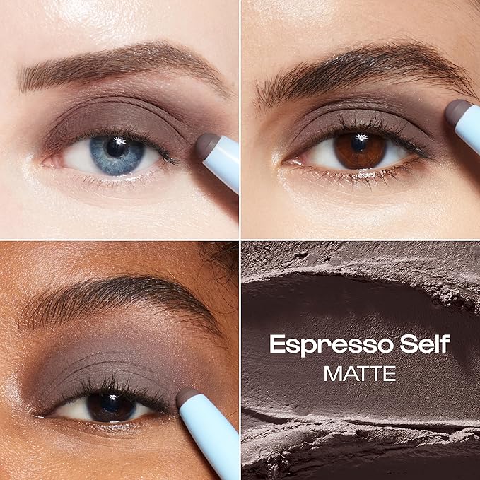 ALLEYOOP 11th Hour Cream Eyeshadow Sticks Bundle - Charcolit (Shimmer) & Espresso Self (Matte) - Waterproof, Smudge-Proof, Crease-Proof Eyeshadow for Over 11 Hours