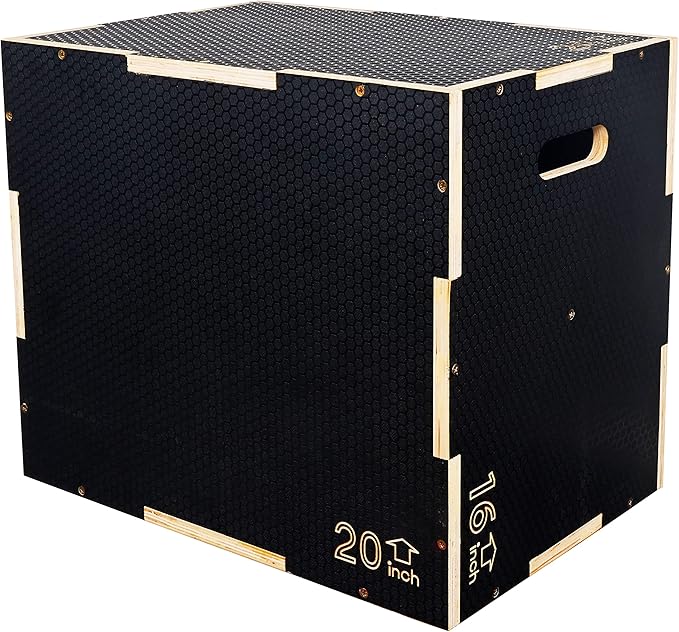 3 in 1 Non-Slip Wooden Plyo Box Plyometric