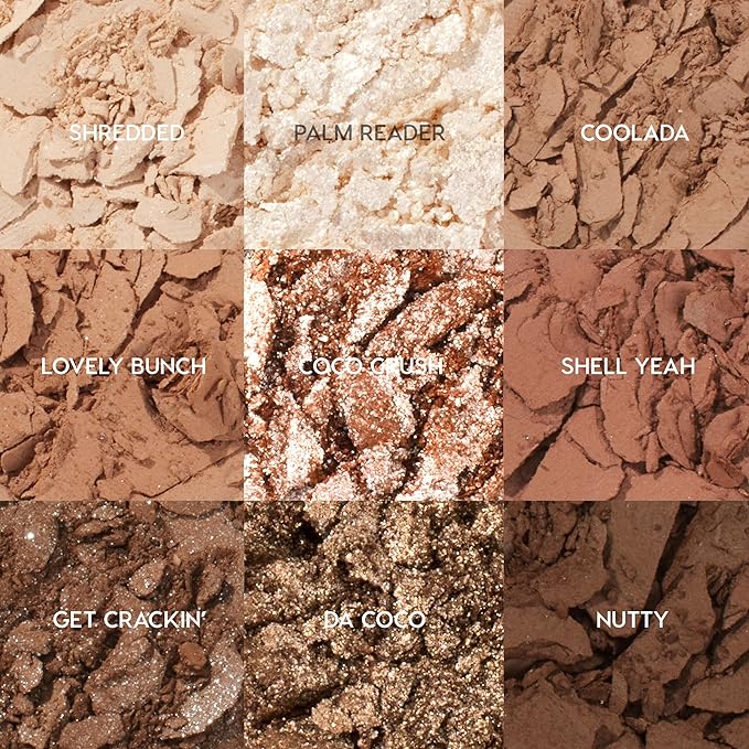 Colourpop Going Coconuts Eyeshadow Palette - Cool-Toned Neutral 3 oz
