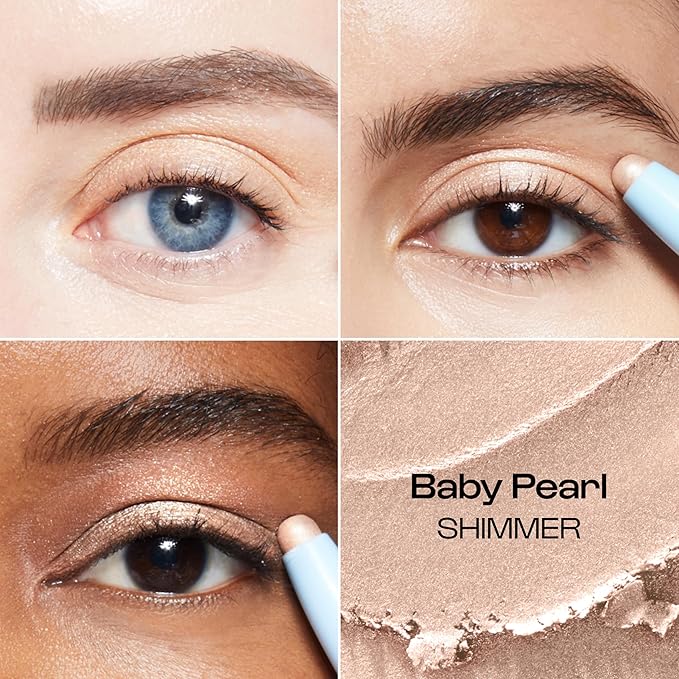 ALLEYOOP 11th Hour Waterproof Cream Eyeshadow Stick – Long-Lasting Eye Shadow Pencil & Eyeliner, Cream to Powder Stick & Highlighter – Smudge-Proof Eyeshadow Shimmer, Champagne Shimmer