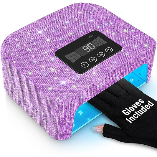 Cordless uv nail lamp, rechargeable