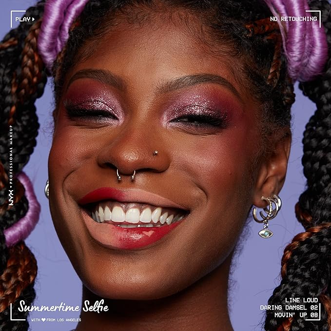 NYX PROFESSIONAL MAKEUP Line Loud Lip Liner, Longwear and Pigmented Lip Pencil with Jojoba Oil & Vitamin E - Movin' Up (Bright Pink Peach)