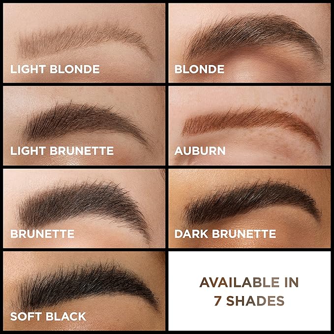 L'Oreal Paris Infallible Volumizing 24H Wear Brow Mascara, Long Lasting Eyebrow Makeup for 2X Fuller Eyebrows, 6.0 Light Brunette, 0.13 Fl Oz