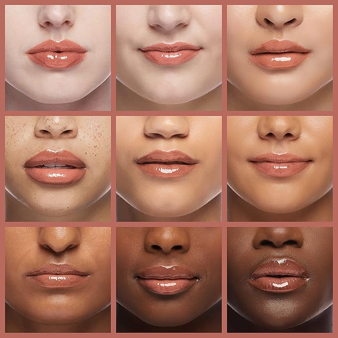 Maybelline Lifter Gloss, Hydrating Lip Gloss with Hyaluronic Acid, High Shine for Plumper Looking Lips, Stone, Rosey Neutral, 0.18 Ounce