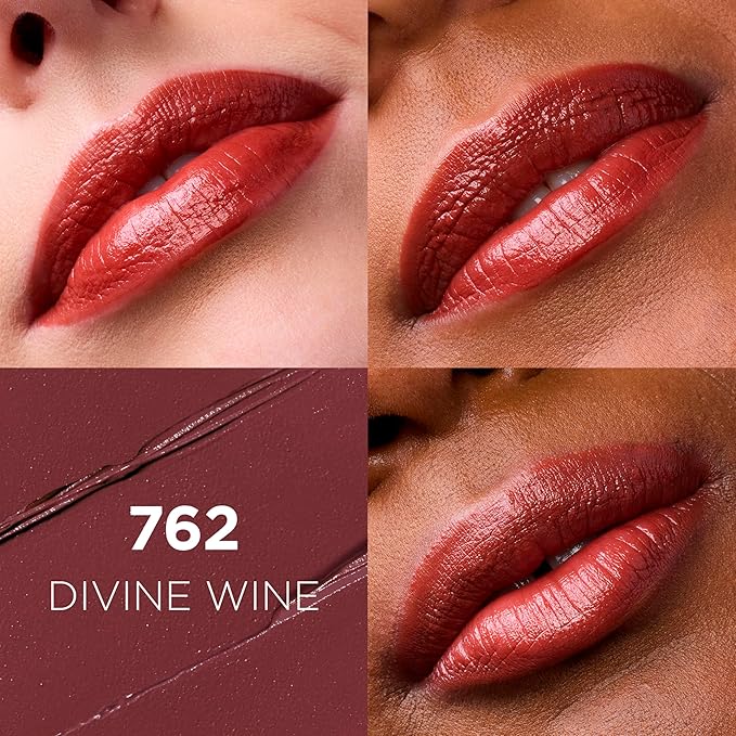 L'Oreal Paris Colour Riche Original Creamy, Hydrating Satin Lipstick with Argan Oil and Vitamin E, Divine Wine , 1 Count
