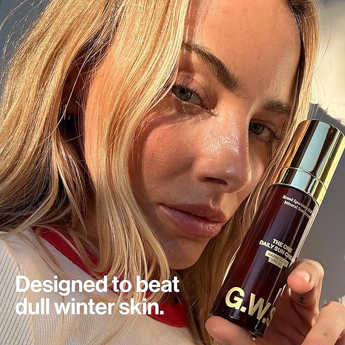 Good Weather Skin The One Warm Glow Daily Sun Cream SPF 30 – Hydrating Mineral Sunscreen for Face & Neck, Sensitive Skin Safe, with Zinc, Niacinamide, Squalane & Sea Buckthorn, 1 oz