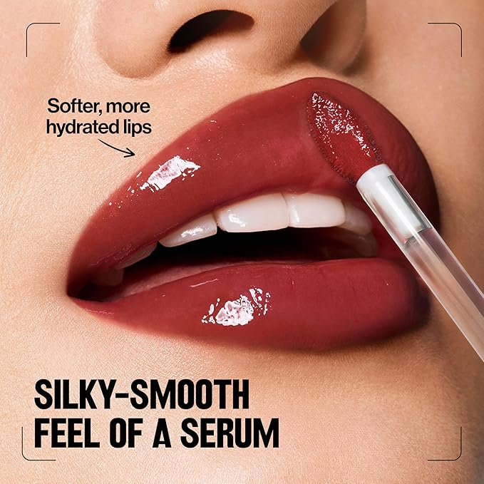REVLON PhotoReady Instant Plump Serum, Plumping Gloss, Hydrating, Non-Sticky & High Shine Finish, 004 Bring the Zing, 0.25 fl oz