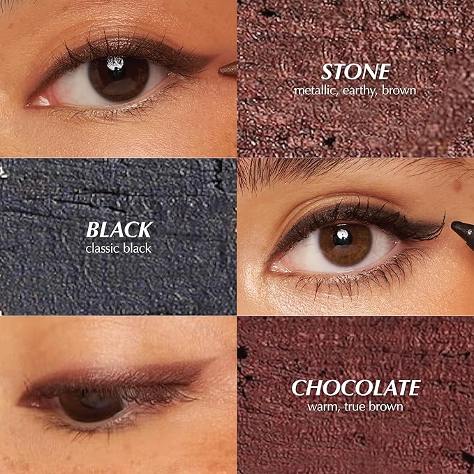 PERSONA 24HR Waterproof Eyeliner Pencil | Creamy, Smudgeable Pencil for Lash Line & Waterline | All-Day to All-Night Wear | Vegan, Cruelty-Free, Paraben-Free | Made in USA, Chocolate