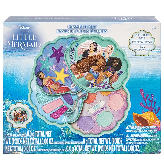 Townley Girl The Little Mermaid Clam Beauty Compact