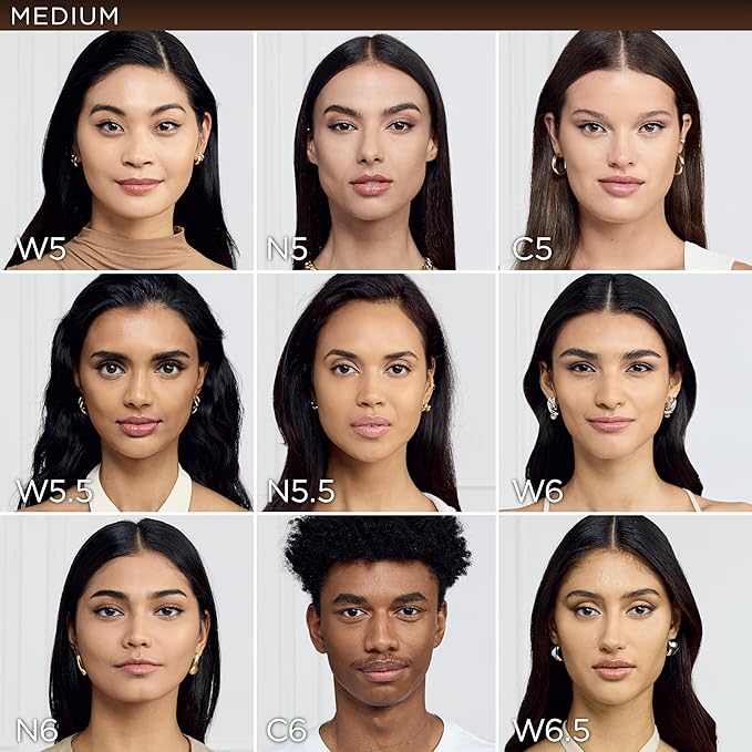 L'Oreal Paris True Match Super-Blendable Foundation, Medium Coverage Liquid Foundation Makeup, W5, Medium, 1 Fl Oz