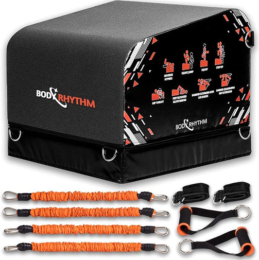 BODYRHYTHM Multi-Functional Total Body Workout Box for Hip Thrust