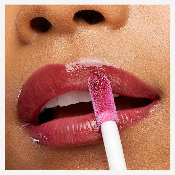 Maybelline New York Lifter Gloss Hydrating Lip Gloss with Hyaluronic Acid, Peach Ring, Sheer Peach, 1 Count