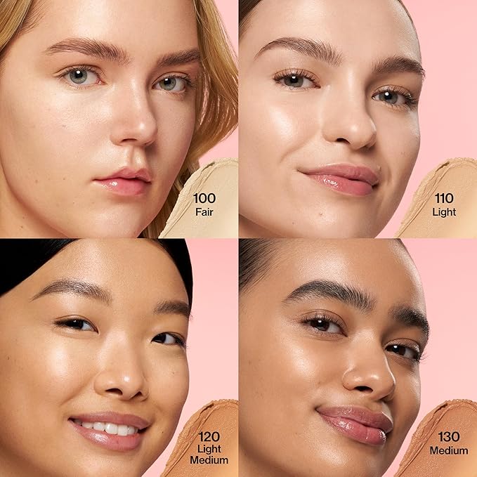 Revlon Glimmer Tinted Moisturizer Stick for Face, Lightweight Foundation, Hydrating Skincare-Infused Makeup, 100, 0.31 oz