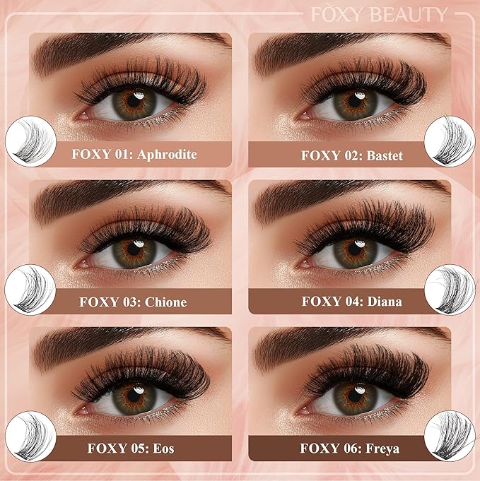 Diva Volunm Lash Clusters Kit Fluffy Eyelash Clusters 10-18mm thick DIY eyelash Extension Kit - Includes Bond & Seal, Remover, and Applicator for Salon-Quality Results.