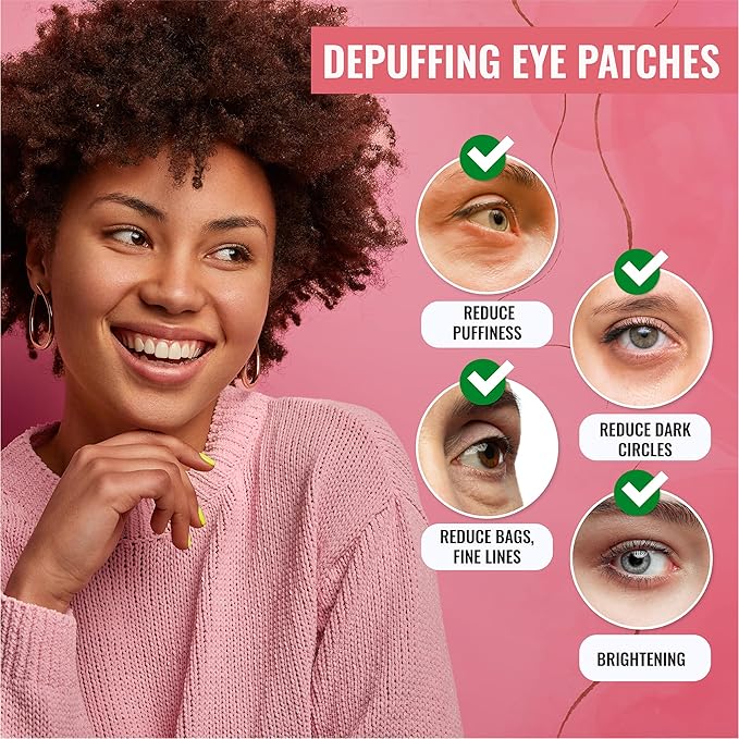 Look At Me Under Eye Patches (10 Pairs). Korean Skin Care Green Tea Hydrogel Eye Patch/Eye Pads. Dark Circle Remover and Collagen Eye Mask for Puffy Eyes. Gel Under Eye Brightener/Eye Depuffer