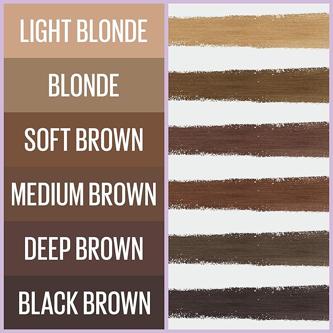 Maybelline Express Brow 2-In-1 Pencil and Powder Eyebrow Makeup, Light Blonde, 1 Count