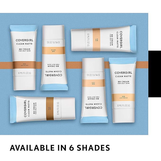 COVERGIRL Clean Matte BB Cream Deep 560 For of 4)