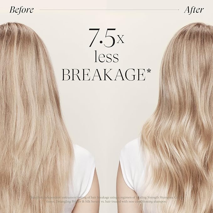 L'ANZA Healing Strength Shampoo & Conditioner Set, for Dry, Damaged Hair, Strengthens, Repairs Damage, Moisturizing, Boosts Shine, Gentle Cleanse, Color Safe Anti-Humidity, Sulfate Free Hair Care Kit
