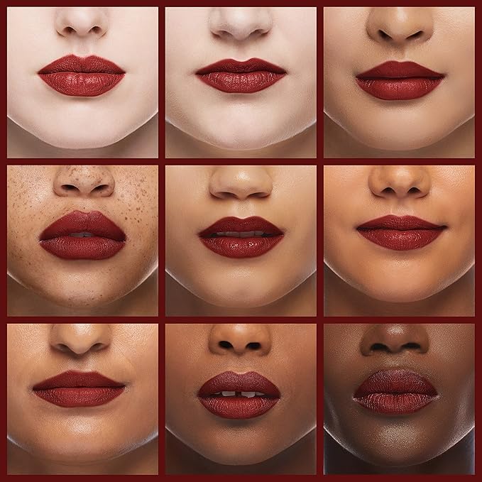 AMY'S DIARY 2pcs Matte Dark Red Lip Liner and Lipstick Makeup Set, Liquid Lipstick 24H and Lip Liner Set Matt Liquid Lips Make Up Waterproof Long Lasting Lipstick Matte Kit with Lip liner kit (02)