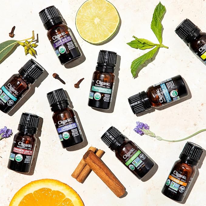 Cliganic Organic Pink Grapefruit Essential Oil, 100% Pure Natural, for Aromatherapy | Non-GMO Verified (Packaging May Vary)