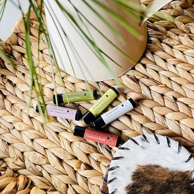 Pure Bison Tallow Lip Balm, Citrus Forming