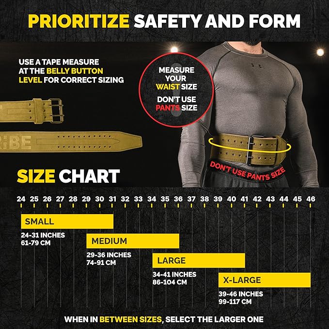 5mm Premium Weight Lifting Belt - 100% Genuine