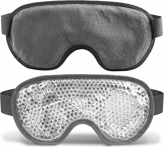 Cooling eye mask with gel