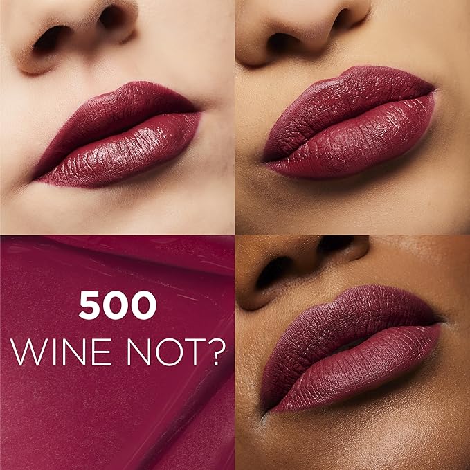 L'Oreal Paris Infallible Matte Resistance Liquid Lipstick, up to 16 Hour Wear, Wine Not 500, 0.16 Fl Oz