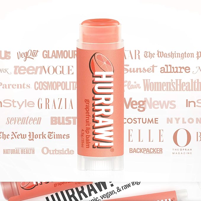 Hurraw! Grapefruit Lip Balm: Organic, Certified