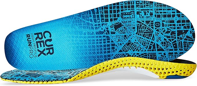 CURREX RunPro Insoles for Running Shoes, Arch Support Inserts to Help Reduce Fatigue, Prevent Injuries, Boost Performance for Men & Women (High Arch, Size 2X)