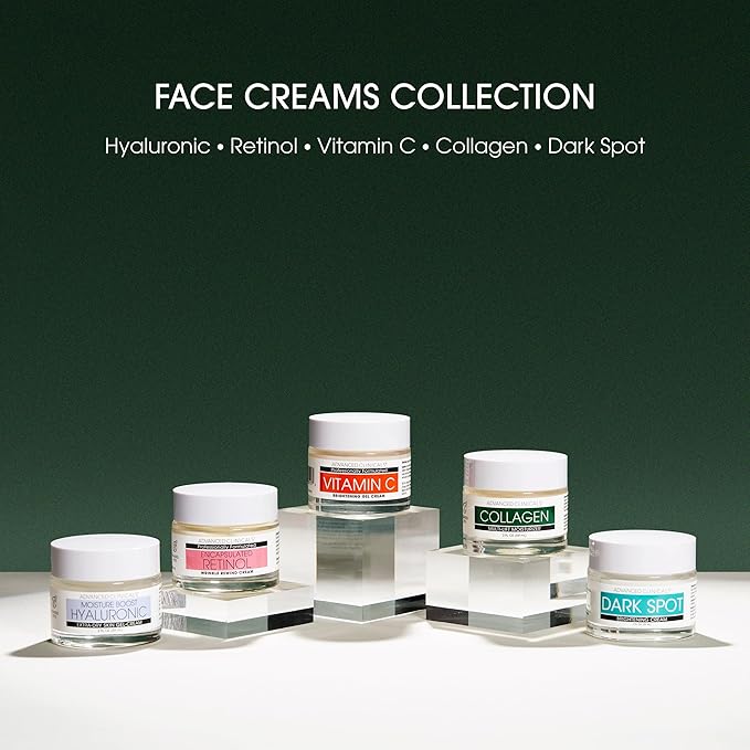 Advanced Clinicals Hyaluronic Acid Moisturizer Gel Face Cream W/Vitamin E + B5 | Hydrating & Brightening Vitamin C Face Lotion Hydrates Dry Skin & Improve Look Of Wrinkles & Fine Lines, 2 Fl Oz