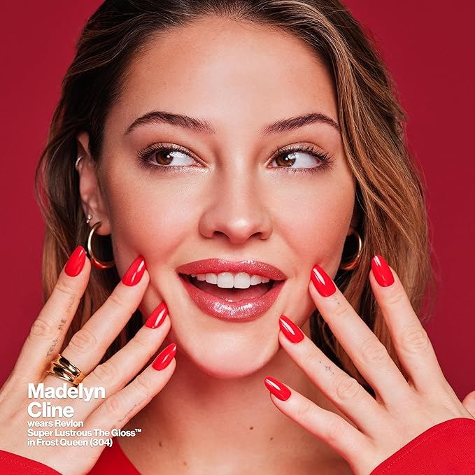 Revlon Super Lustrous Lip Gloss, Non-Sticky, Hydrating, High Shine Finish, 265 Black Cherry, 0.13 oz