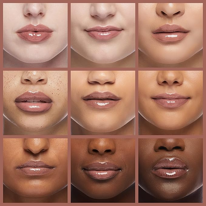 Neutrogena Hydro Boost Moisturizing Lip Gloss, Hydrating Non-Stick and Non-Drying Luminous Tinted Lip Shine with Hyaluronic Acid to Soften and Condition Lips, 27 Almond Nude Color, 0.10 oz