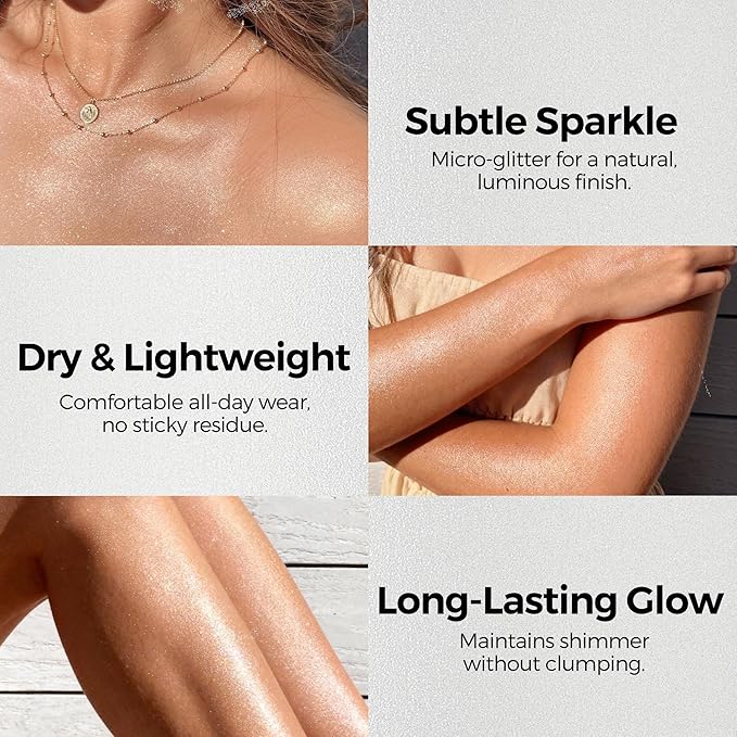 BEPHOLAN Highlighter Powder,High Gloss Glitter,Sparkling Powder Makeup for Face and Body - High-Pigment Shimmer Makeup, Long-Lasting & Buildable（Starlight Mist 10g）
