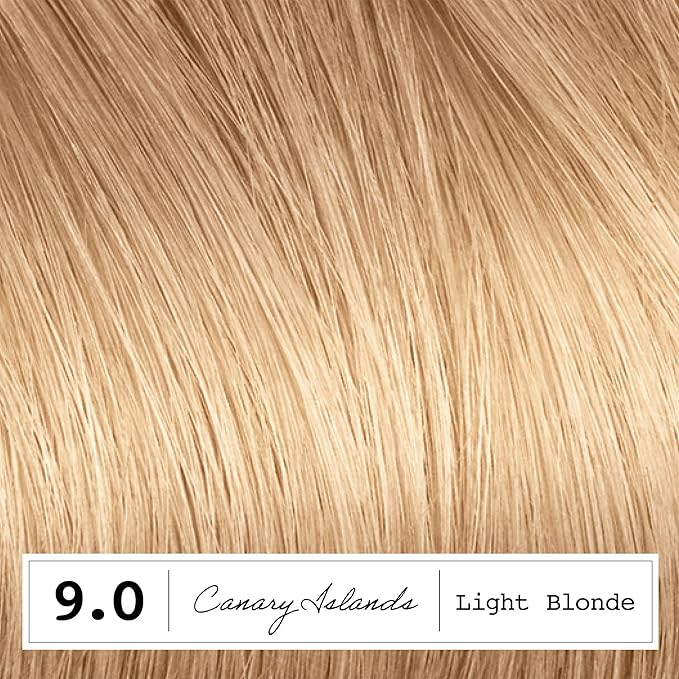 Clairol ColorStrong Permanent Zero Ammonia Hair Dye, 9.0 Light Blonde – Canary Island Hair Color, Pack of 1