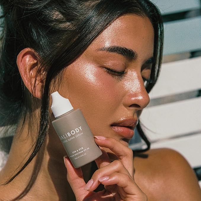 Bali Body Tinted Super Serum SPF30 | Natural Shade Daily Skincare for All Skin Types | Hyaluronic Acid Infused Skin Perfector for Glowing Skin | Vegan, Cruelty Free, Australian Made (30ml/1.01fl oz)