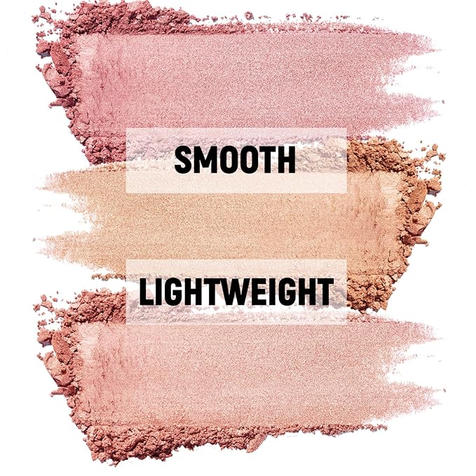 3 Colors Blush Palette，Blush Powder for Cheeks Makeup，Glitter
