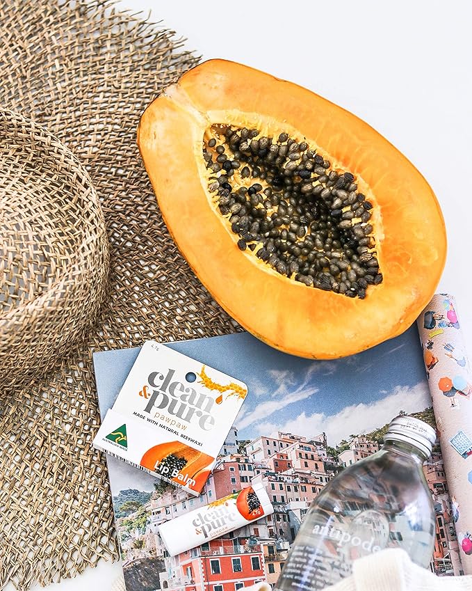 Lip Balm (Pawpaw) 100% Natural Beeswax,