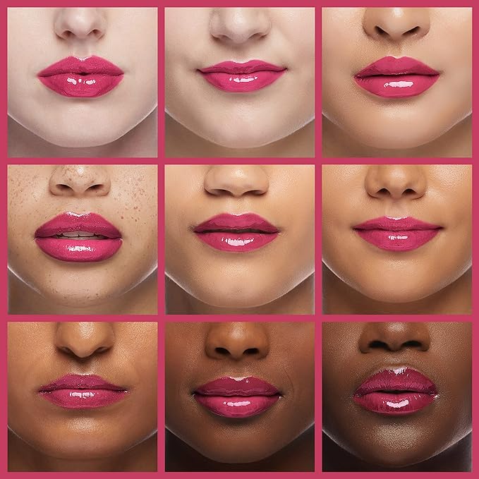wet n wild MegaSlicks Lip Gloss, Ultra-Glossy, Vitamin-E Enriched, Ultra-Gloss High Shine Moisturizing, Cruelty-Free & Vegan - Cotton Candy