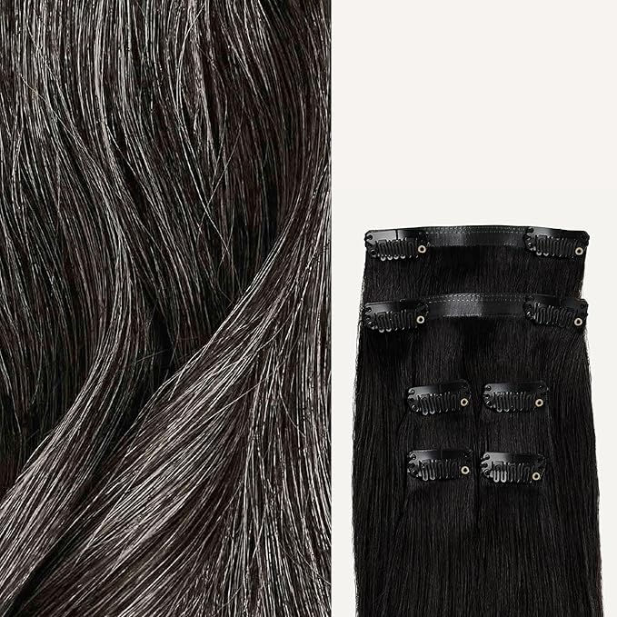 Luxy 12" Dark Gray Thinning Hair Fill-Ins
