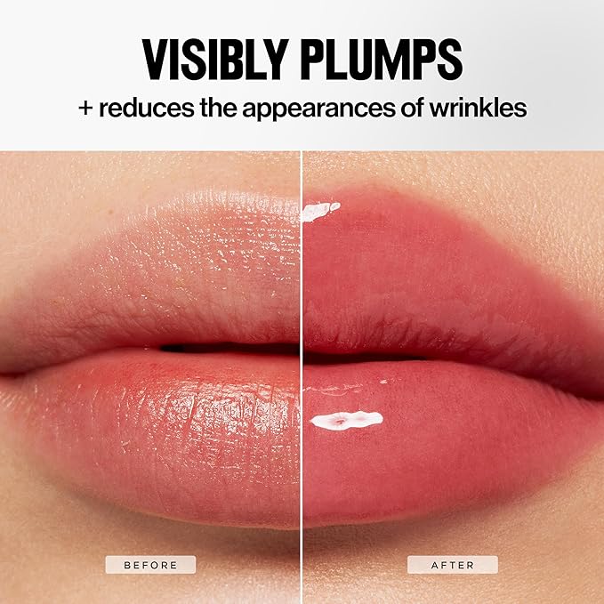 REVLON PhotoReady Instant Plump Serum, Plumping Gloss, Hydrating, Non-Sticky & High Shine Finish, 010 Jumbo Juice, 0.25 fl oz