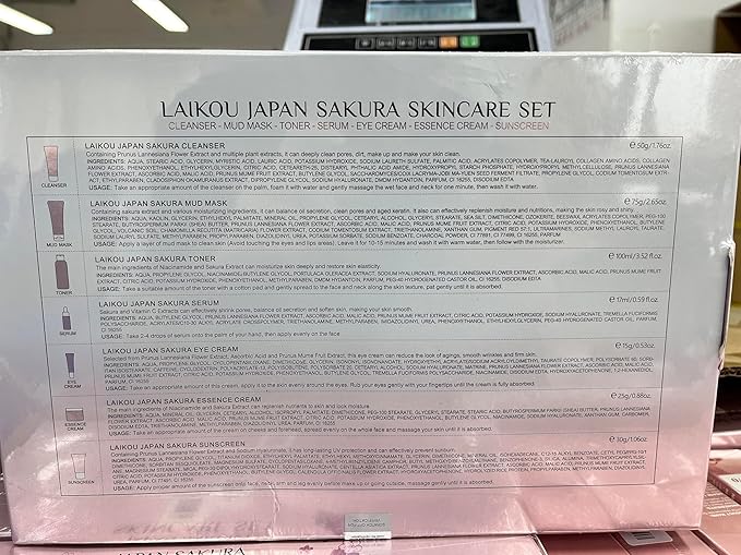 Skin Care Set JAPAN-SAKURA Women Beauty