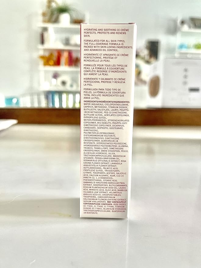 Mirabella Defense CC Creme Full Coverage Foundation with SPF 20, CC Cream Foundation with Sunscreen & Hyaluronic Acid, Oil Control with Salicylic Acid - Fair