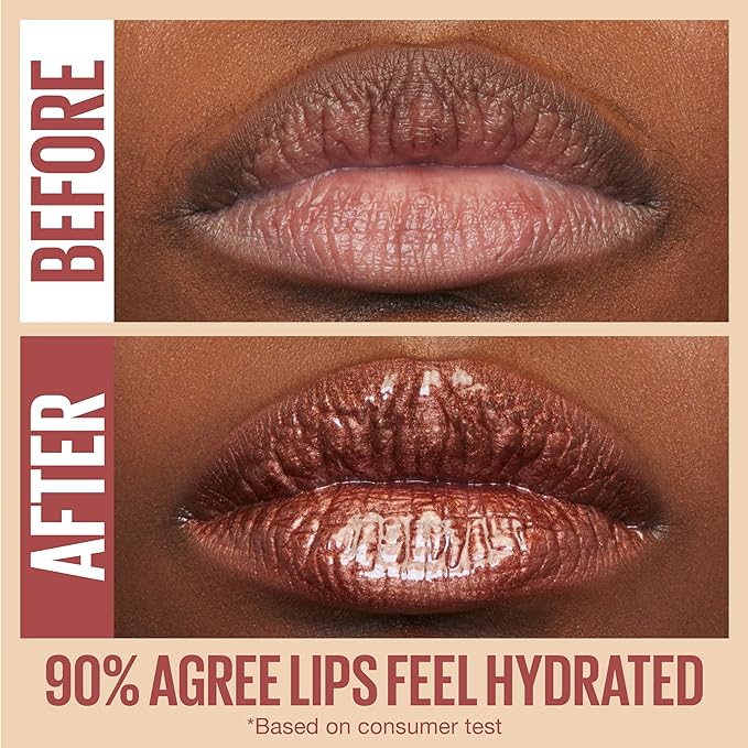 Maybelline Lifter Gloss, Hydrating Lip Gloss with Hyaluronic Acid, High Shine for Plumper Looking Lips, Opal, Pink Neutral, 0.18 Ounce