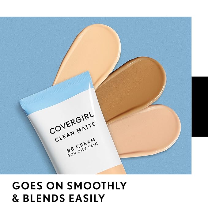 COVERGIRL - Clean Matte BB Cream, Oil-Free, Long-Lasting, 100% Cruelty-Free