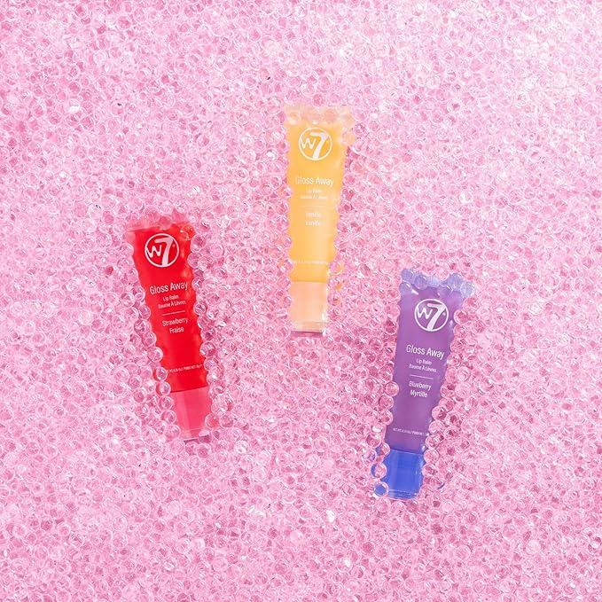 Wloss Away Lip Balm Trio - 3 Piece Vanilla, Strawberry 7 G