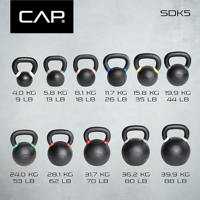 Cap Barbell Cast Iron Competition Kettlebell Weight
