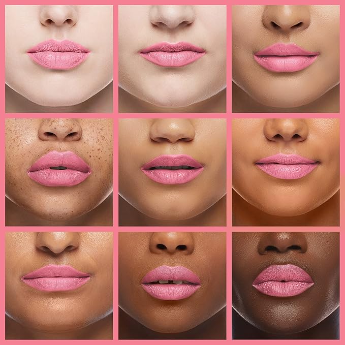Palladio Lip Stain, Hydrating and Waterproof Formula, Matte Color Look, Long-lasting All Day Wear Lip Color, Smudge Proof Natural Finish, Precise Chisel Tip Marker, Pinky