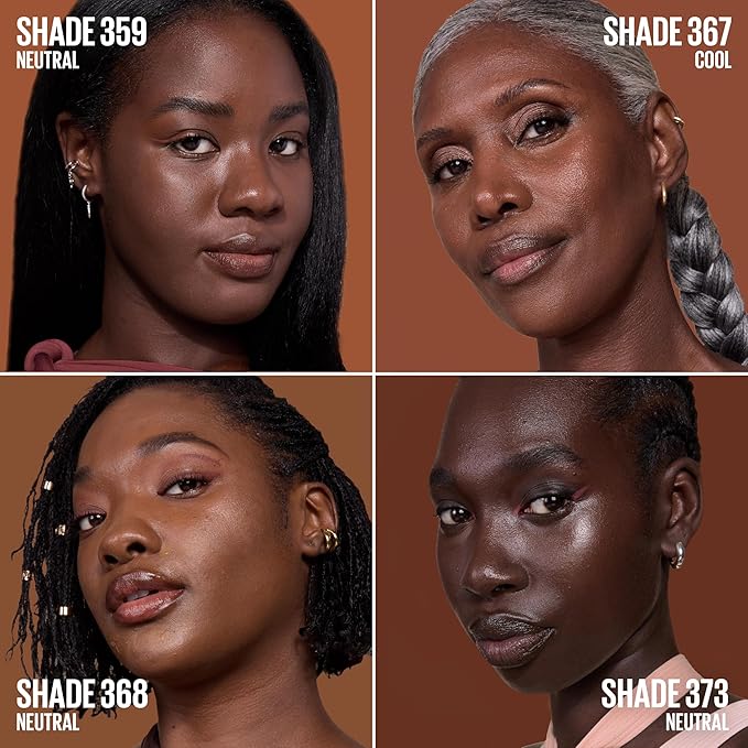 Maybelline Lifter Plump & Glow Foundation, Liquid Foundation with 2% Niacinamide + Hyaluronic Acid, Plumping and Brightening Face Makeup, 359, 1 Count