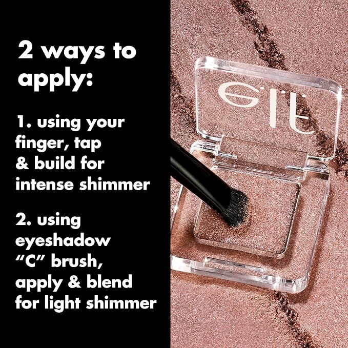 e.l.f. Fine As Fleck Glitter Eyeshadow, Long-Lasting Sheer Eye Makeup With A Shimmer Finish, Soft, Smooth Formula, Vegan & Cruelty-Free, Hypebiscus